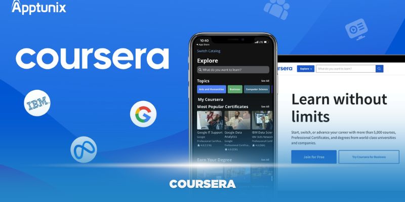 Coursera là trung tâm đào tạo máy tính thực hành