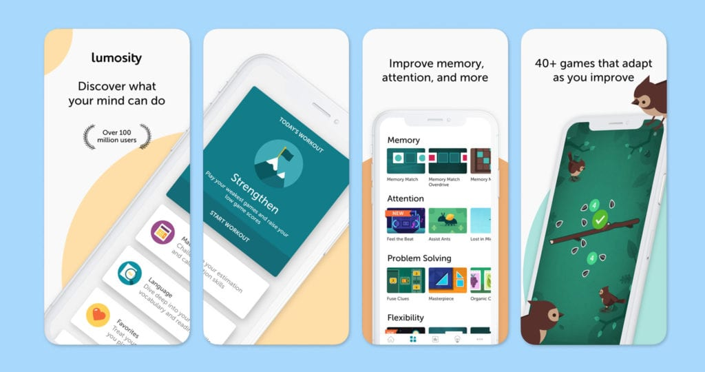 Lumosity – app chăm sóc sức khỏe